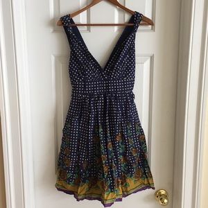 Purple polka-dot Forever 21 dress